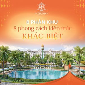 Vinhomes Ocean Park the Crown có bao nhiêu phân khu?