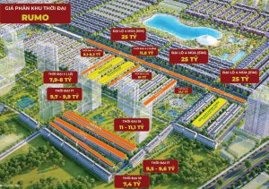 Giá bán Phân khu Thời Đại Vinhomes Ocean Park 3 The Crown